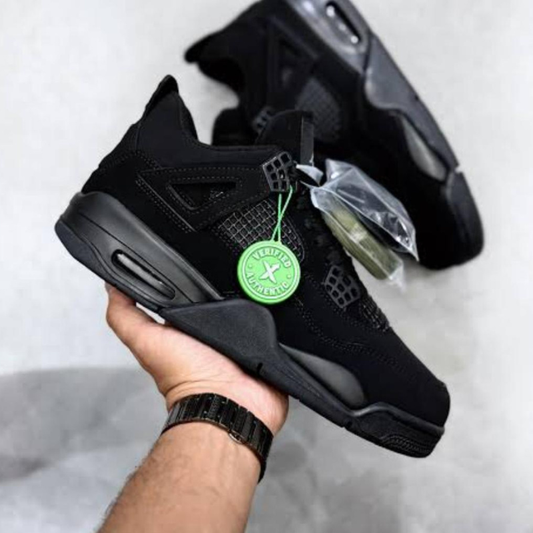 A_ir Jor_dan 4 Retro Triple Black Sneakers
