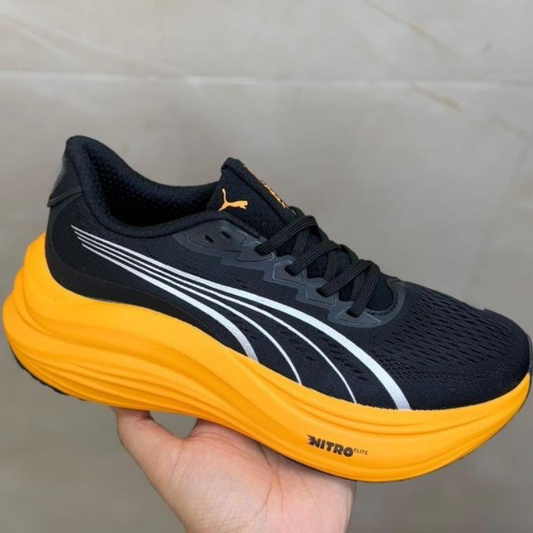 Pu_ma Magnify Nitro 3 Running Shoes – Black Yellow