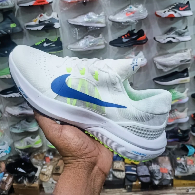 Ni_ke Ai_r Zoom Pegasus Premium White Blue Running Shoes