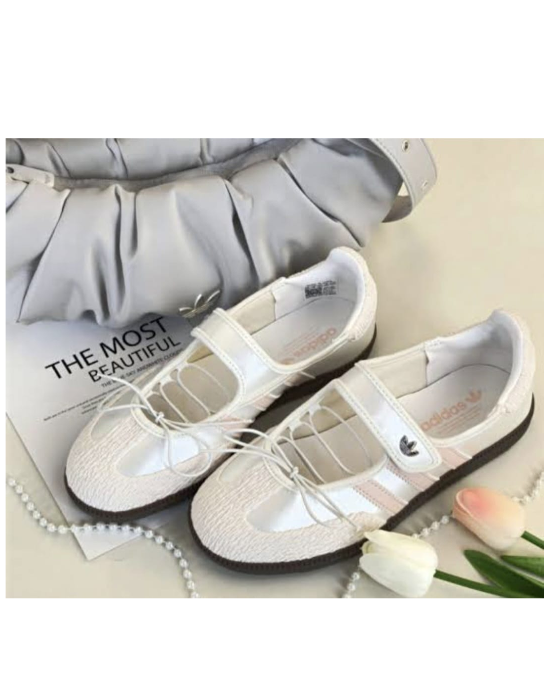 Wom_en's Wh_ite Mary Jane Ballet Flats – Casual Fashion Slip-On Shoes