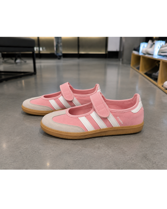 Gir_ls' Pi_nk Mary Jane Casual Sne_akers – Stylish Velcro Strap Flats