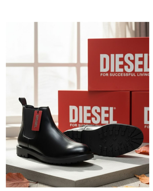 Me_n's Prem_ium Black Che_lsea Boots – Formal & Casual Ankle Boots