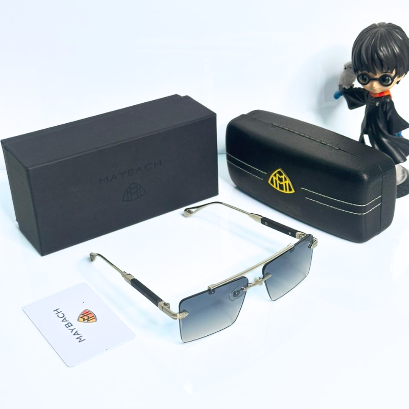 Mayb@ch Luxury Rimless Gradient Sunglasses for Men & Women | Premium UV Protection Shades