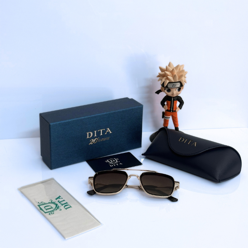 DIT@ Premium Square Frame Sunglasses – Luxury Metal Finish | UV Protection