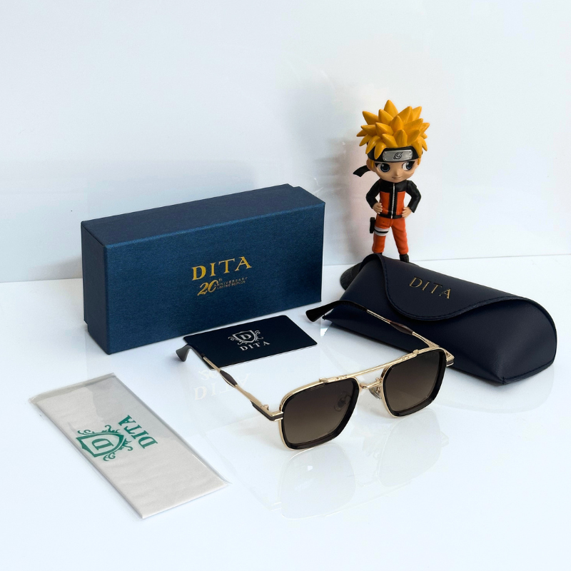 DIT@ Premium Square Frame Sunglasses – Luxury Metal Finish | UV Protection