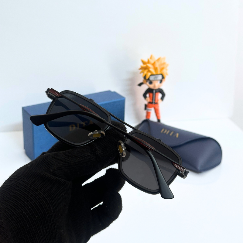 DIT@ Premium Square Frame Sunglasses – Luxury Metal Finish | UV Protection