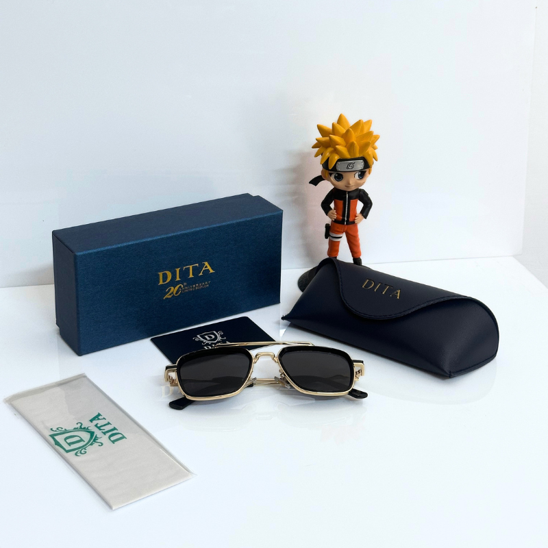 DIT@ Premium Square Frame Sunglasses – Luxury Metal Finish | UV Protection