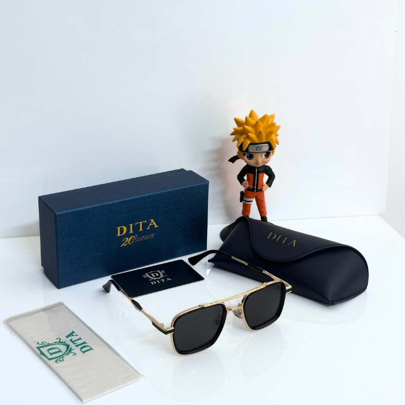 DIT@ Premium Square Frame Sunglasses – Luxury Metal Finish | UV Protection