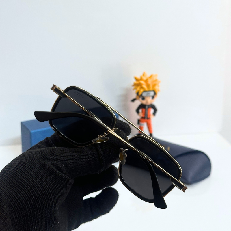 DIT@ Premium Square Frame Sunglasses – Luxury Metal Finish | UV Protection
