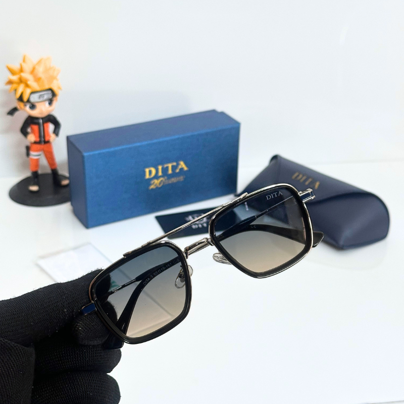 DIT@ Premium Square Frame Sunglasses – Luxury Metal Finish | UV Protection