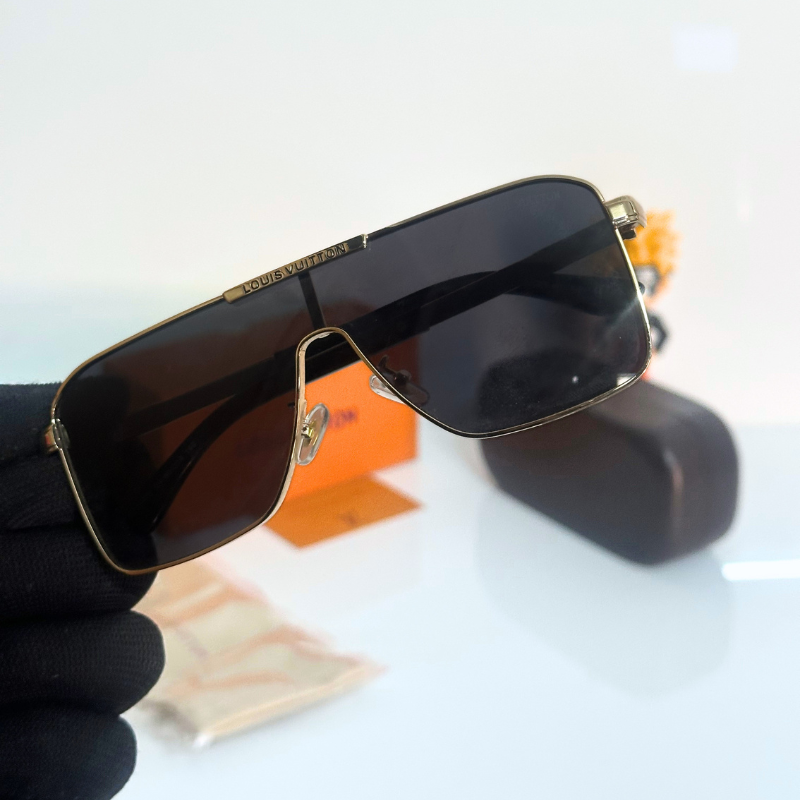 Loui& Vuitt0n Designer Sunglasses – Luxury Square Frame | UV Protection | Unisex