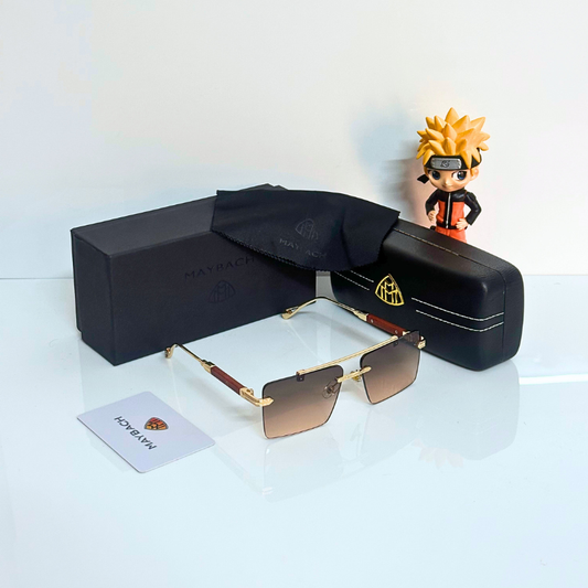 MAYB@CH Luxury Sunglasses – Premium Rimless Frame | UV Protection | Unisex Designer Eyewear