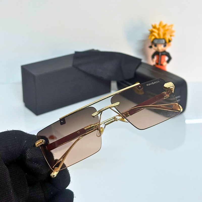 MAYB@CH Luxury Sunglasses – Premium Rimless Frame | UV Protection | Unisex Designer Eyewear