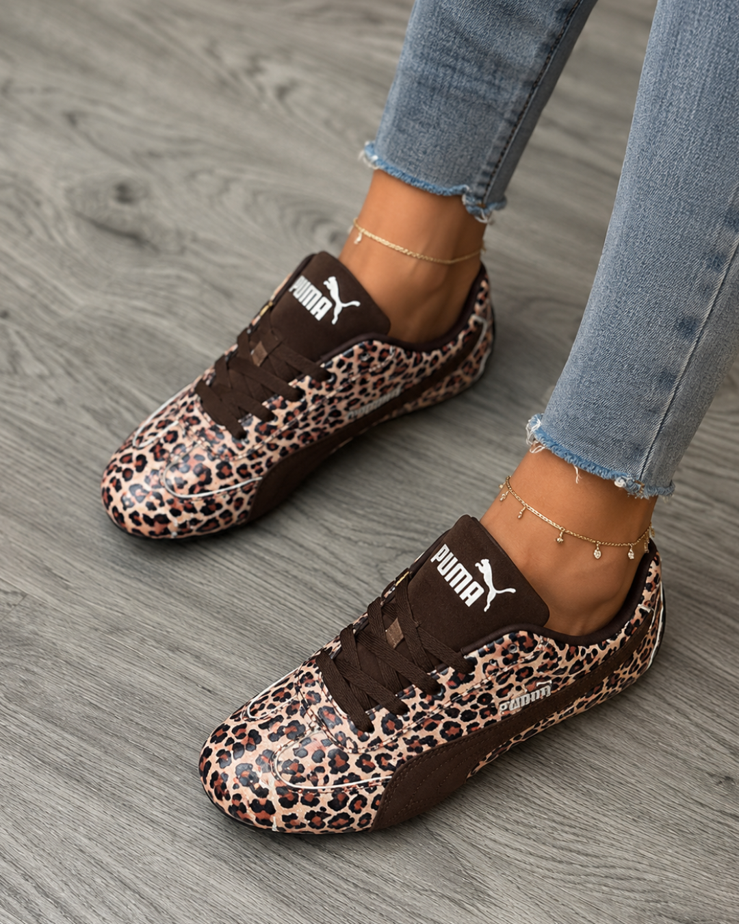 PU_MA Wo_men's Leopard Print Casual Sneakers