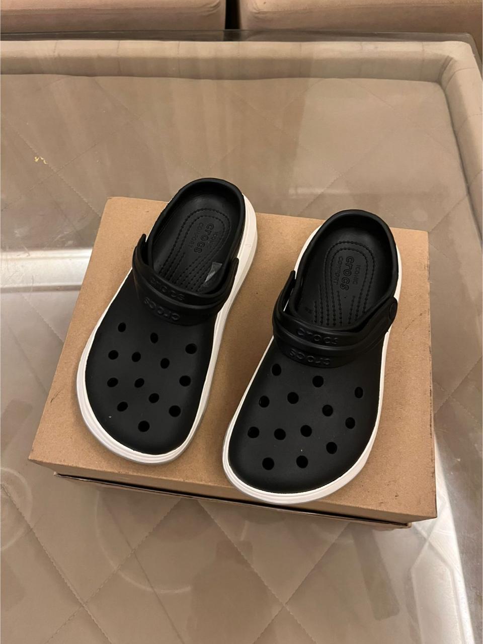 Crocs Full Force Grey & Black Sneakers – Classic Streetwear Comfort