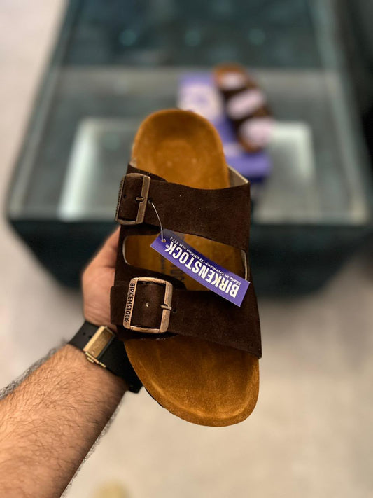 Birken_stock Arizona Brown Comfort Sandals – In Stock