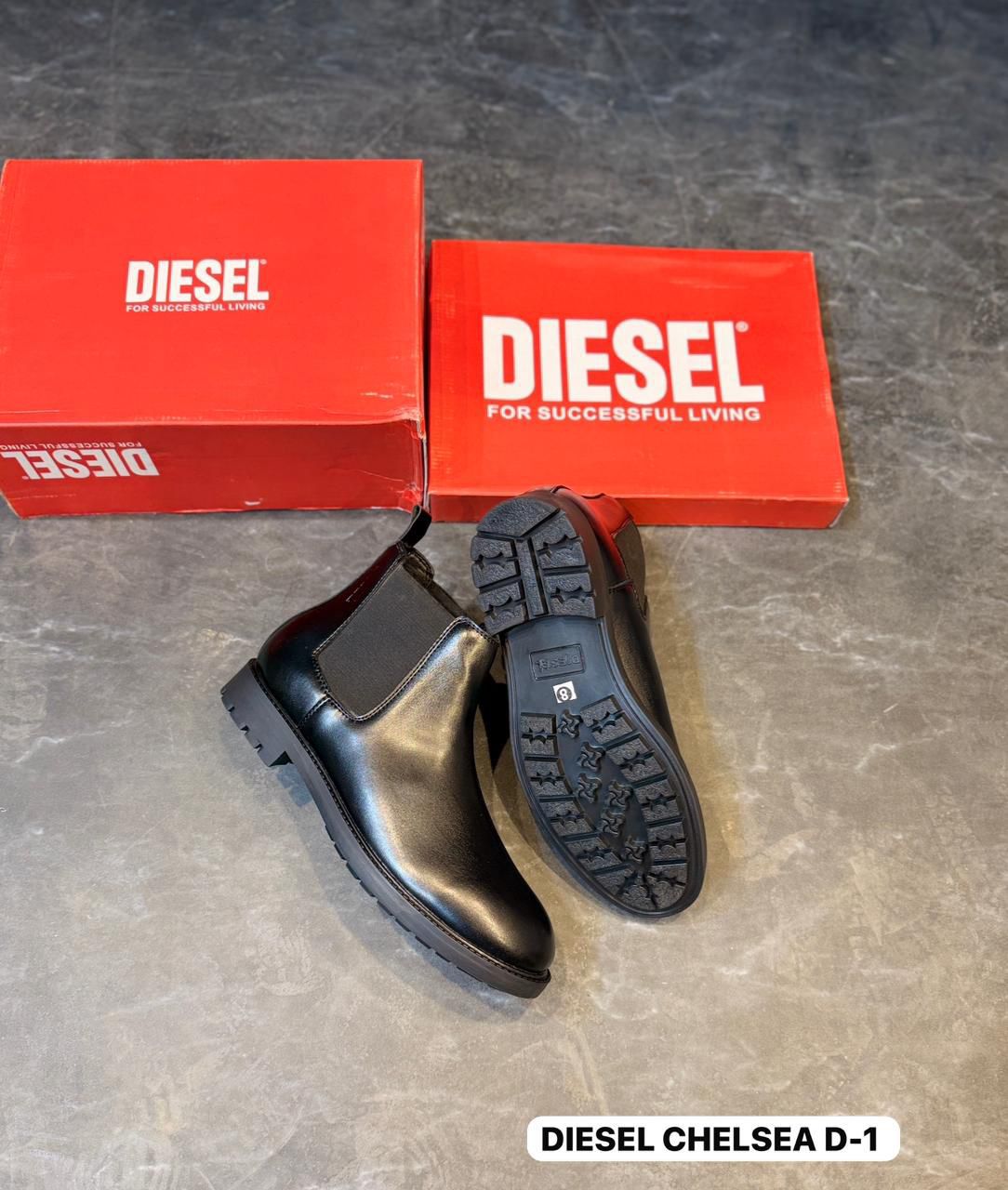 Die_sel Men's Premium Leather Boots – Rugged Urban Style