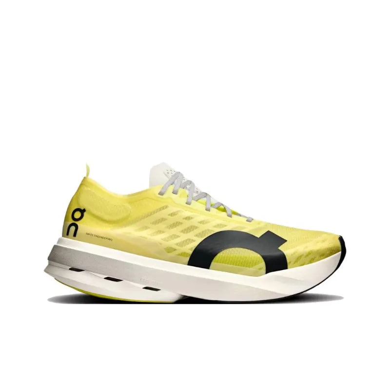 O_n Cloud_boom Strike Abrasion-Resistant, Breathable, Supportive, Balanced Low-Top Marathon Racing Running Shoe for Men, Yellow