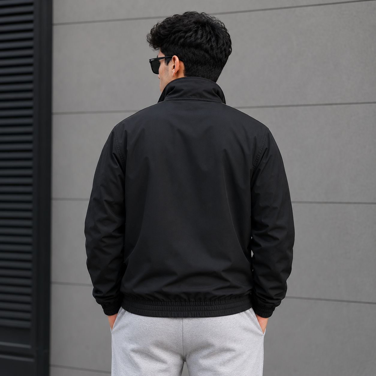 Adi_das Men’s Black 3-Stripe Track Jacket – Premium Zip-Up Sports Jacket