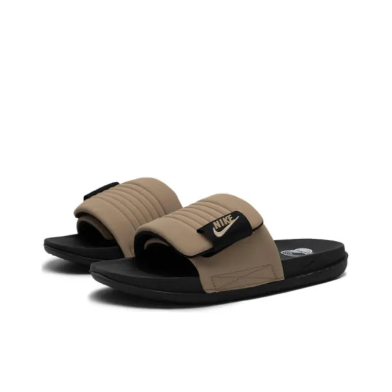 Ni_ke Offcourt Adjust Slide Black Khaki