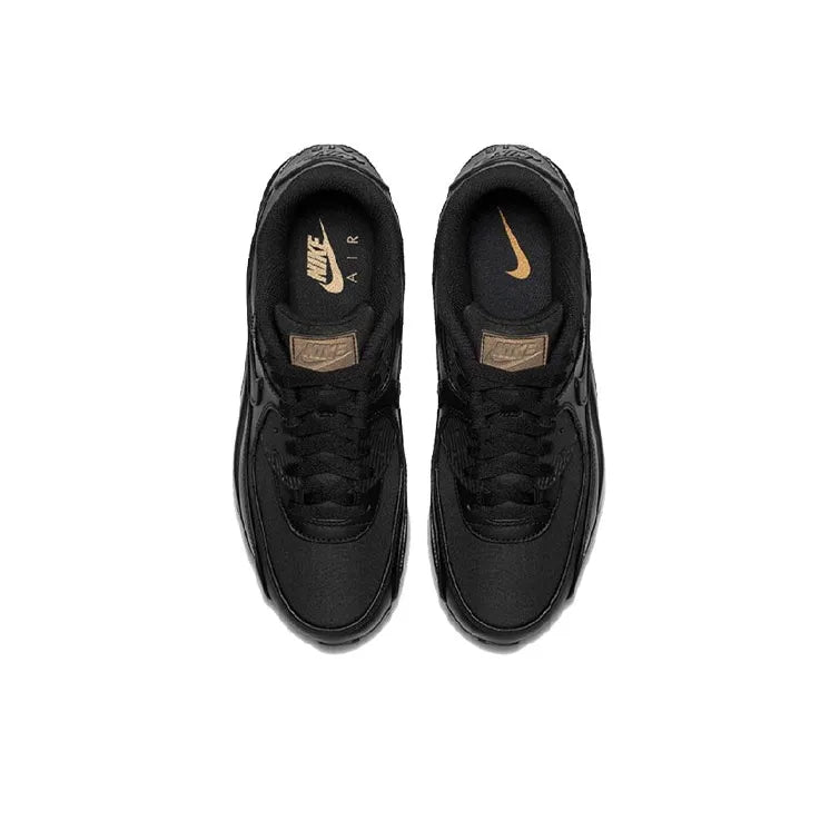 N_ike Air Max 90 Premium Black Metallic Gold