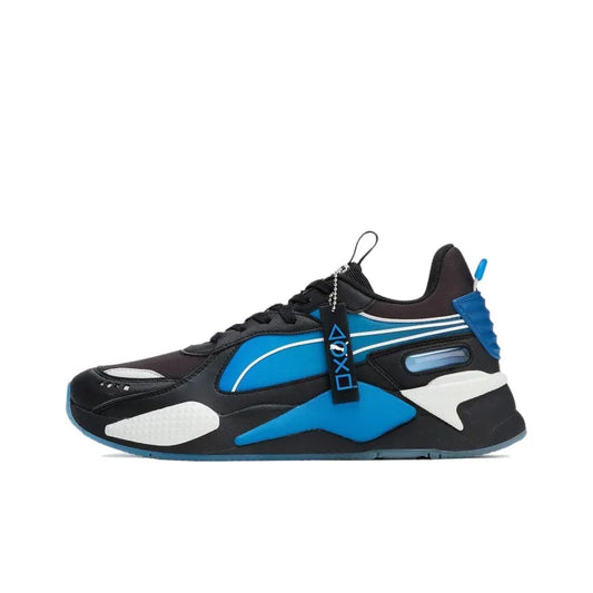 PlayStation x Pu_ma RS X Low-Top Casual Shoes Men's Black Blue