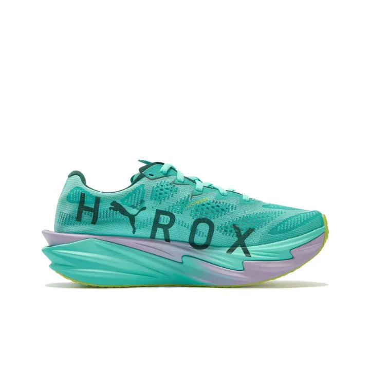 Puma Deviate Nitro Elite 4 Men's Running Shoes x HYROX Deviate Nitro Elite Shock-absorbing Green Shoes