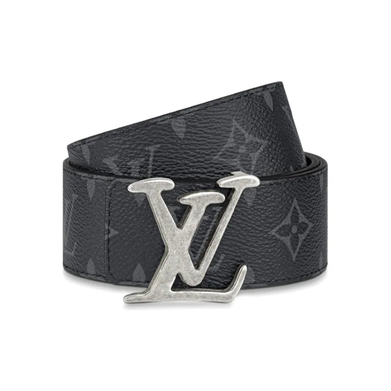 LouisVuitton cowhide and canvas belt for men, width 4 cm
