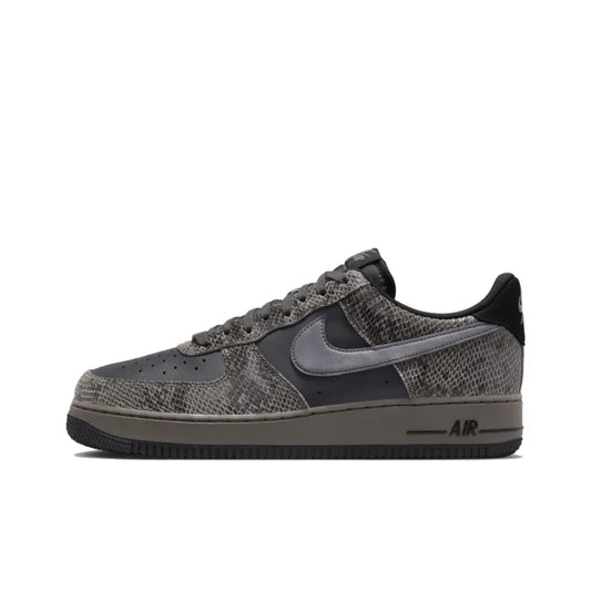 N_ike Air Force 1 Low Snakeskin Off Noir Light Carbon