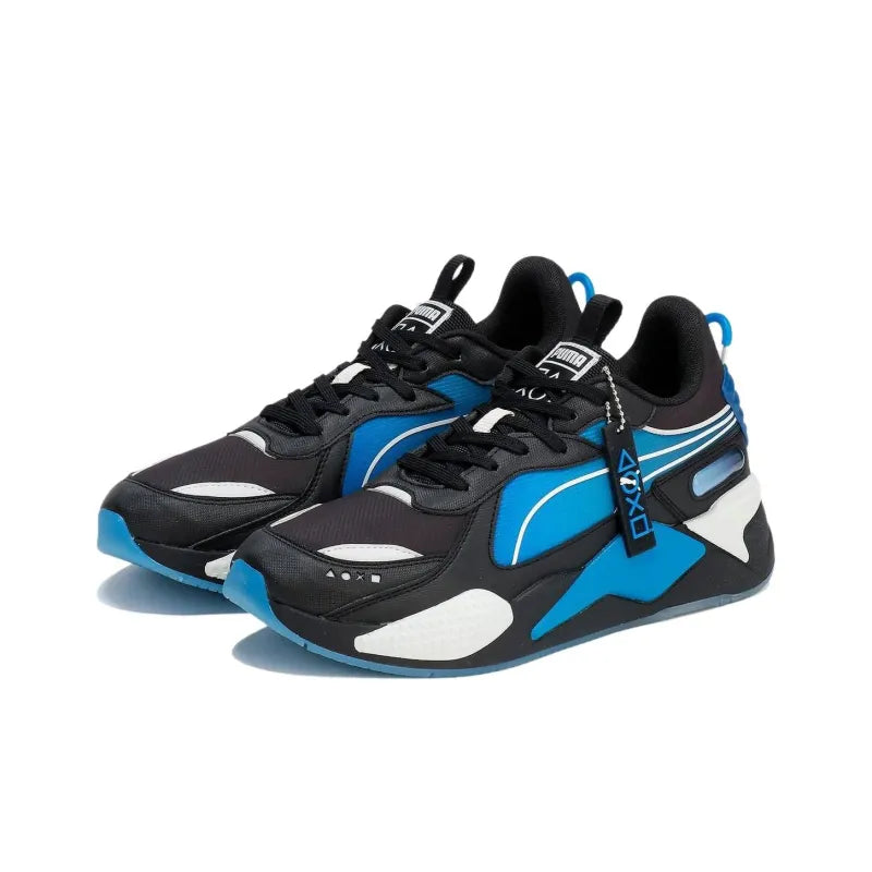 PlayStation x Pu_ma RS X Low-Top Casual Shoes Men's Black Blue