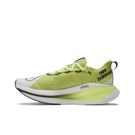 Ne_w Bala_nce Fuelcell Elite V3 Abrasion-Resistant Low-Top Running Shoes men's Yellow/White