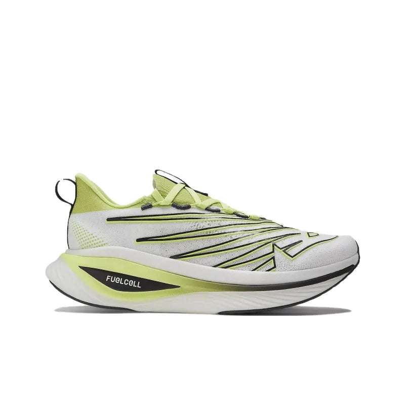 Ne_w Bala_nce Fuelcell Elite V3 Abrasion-Resistant Low-Top Running Shoes men's Yellow/White