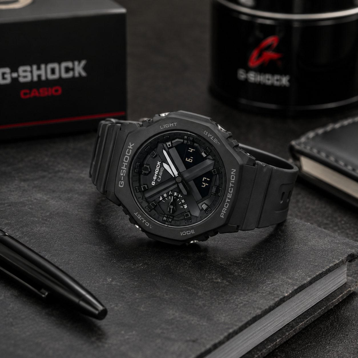 Ca_sio G-Sh_ock Black Analog Digital Sports Watch