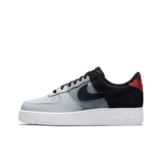 Ni_ke Air Force 1 07 LV8 Patchwork Low-Top Skateboarding Shoes Men's Black, Grey, Red