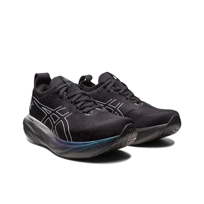 Asi_cs Gel Nimbus 25 Reflective Rubber Low-Top Casual Running Shoes men's Black Blue