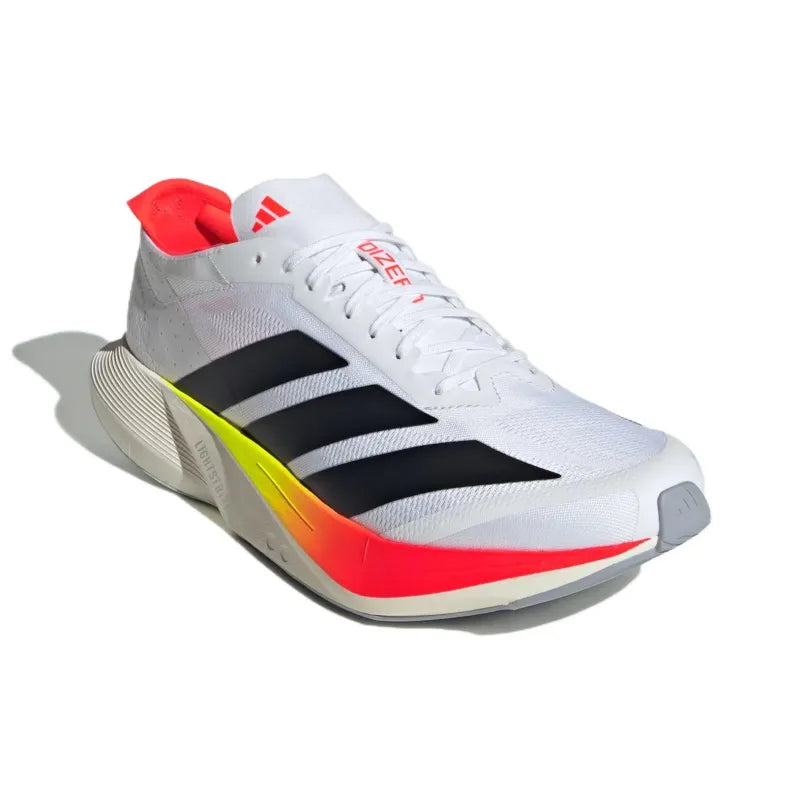 Adi_das ADIZERO DRIVE RC polyester cushioning, supportive low-top, Lightstrike midsole, long-distance running, racing running shoes for men, white, red