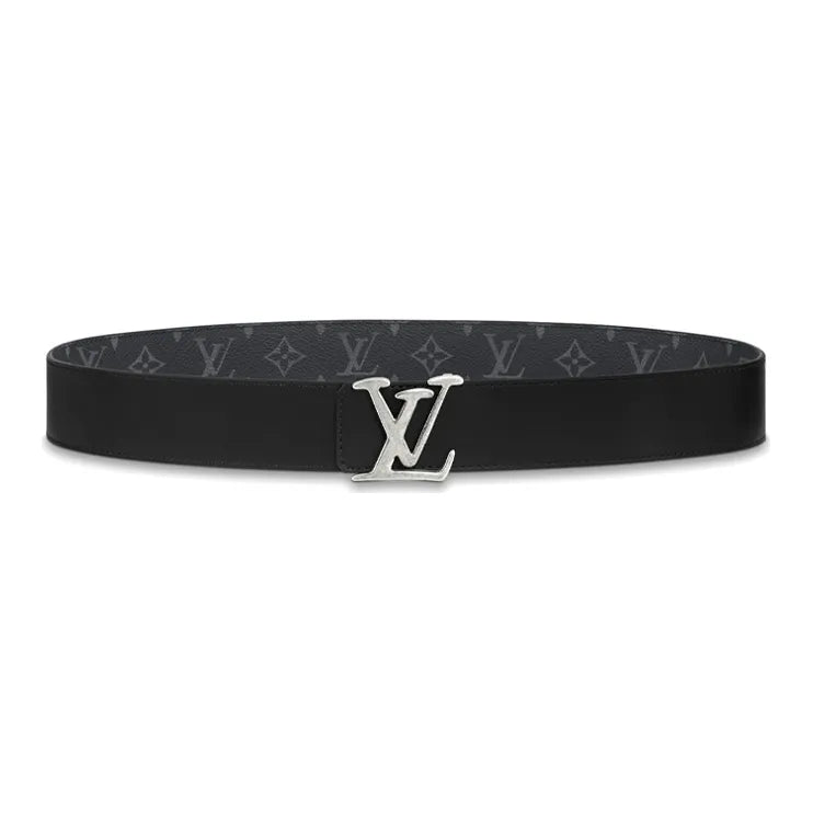 LouisVuitton cowhide and canvas belt for men, width 4 cm