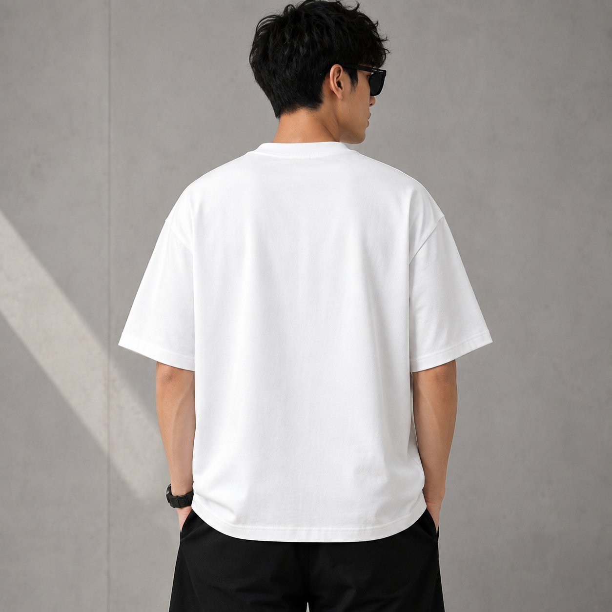 Po_lo Ra_lph Lau_ren Men’s White Boxy Fit Embroidered T-Shirt | Premium Oversized Tee