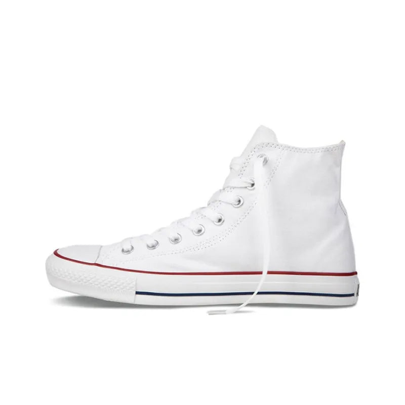 Con_verse Chu_ck Tay_lor All Star Optical White Abrasion-Resistant High-Top Canvas Shoes Unisex White