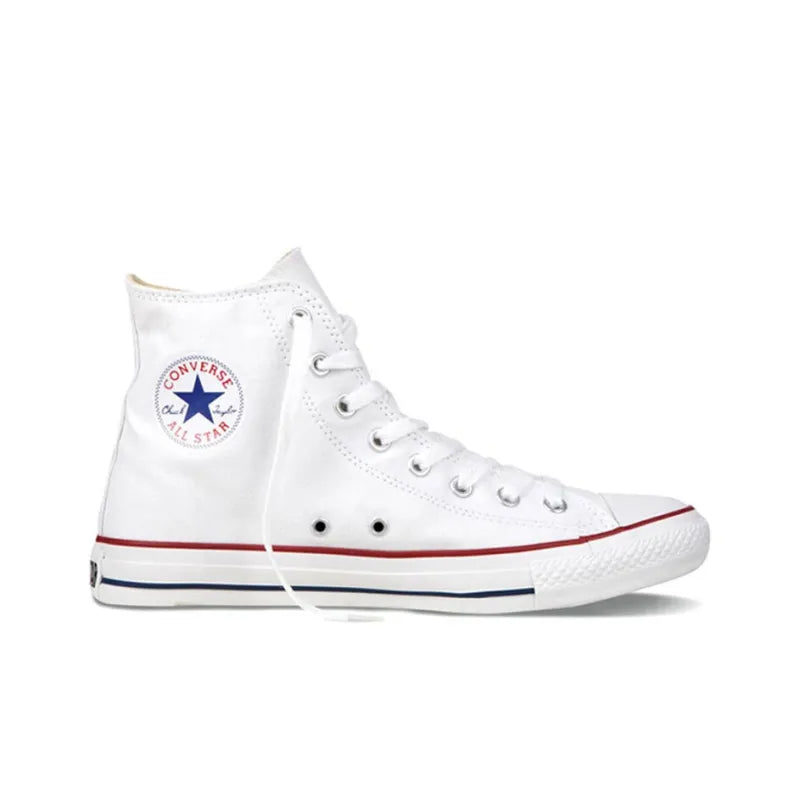 Con_verse Chu_ck Tay_lor All Star Optical White Abrasion-Resistant High-Top Canvas Shoes Unisex White