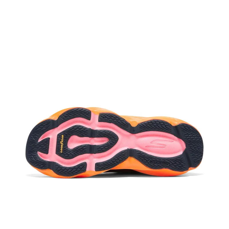 Skec_hers SKX Aero Burst Cushioning, Abrasion-Resistant Running Shoe for Men, Blue Orange