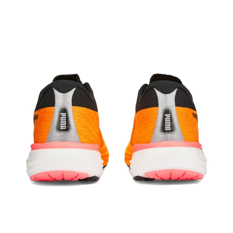 Pu_ma Deviate NITRO 2 Shock Absorbers Anti-Slip + Abrasion-Resistant Low-Top Marathon Running Shoes for Men, Yellow, Orange, Black
