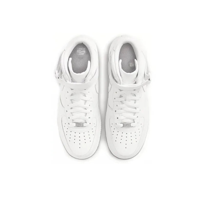 Ni_ke Air Force 1 Mid-Top Skateboarding Shoe Men's Pure White
