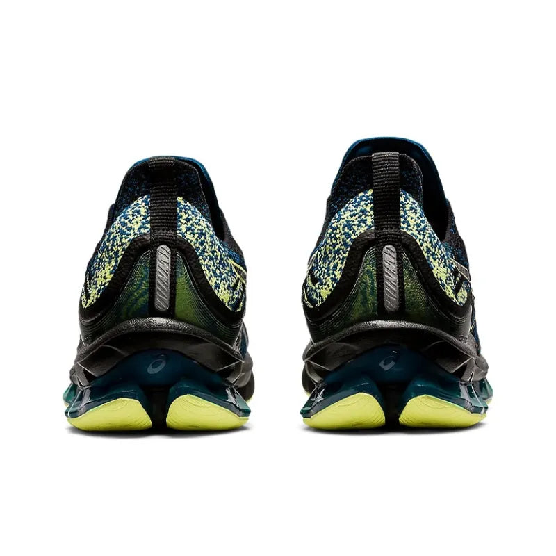 Asi_cs Gel Kinsei Blast Low-Top Casual Running Shoes for Men, Black and Blue