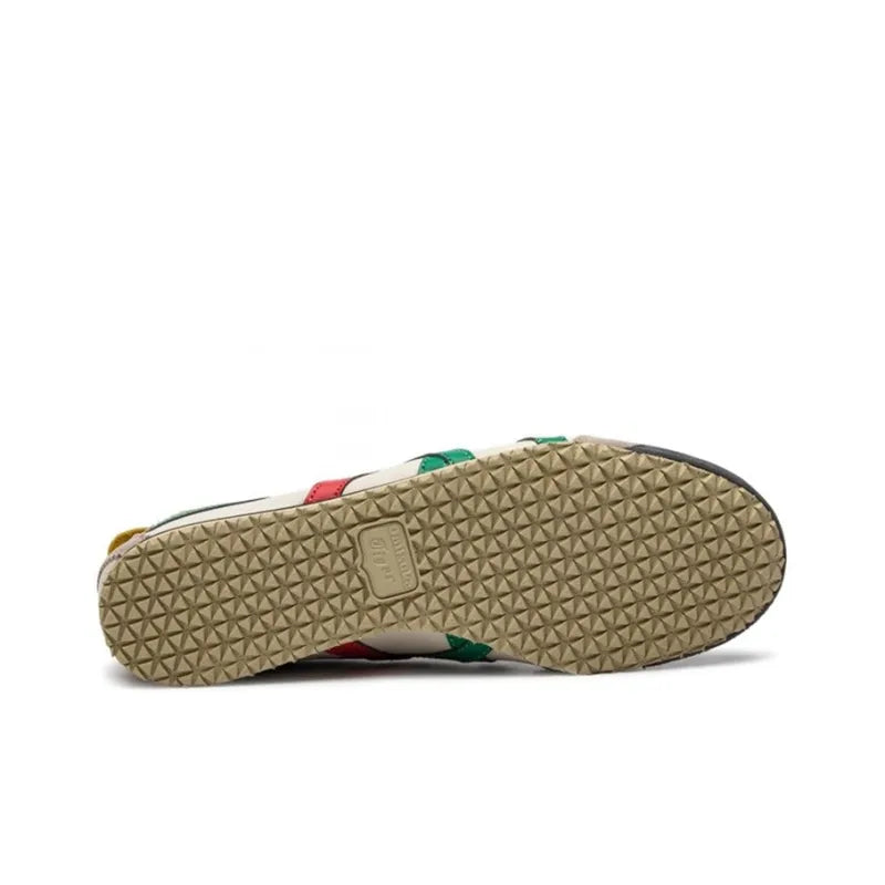 Onit_suka Tiger MEXICO 66 low-top sports casual shoes, unisex, beige and green