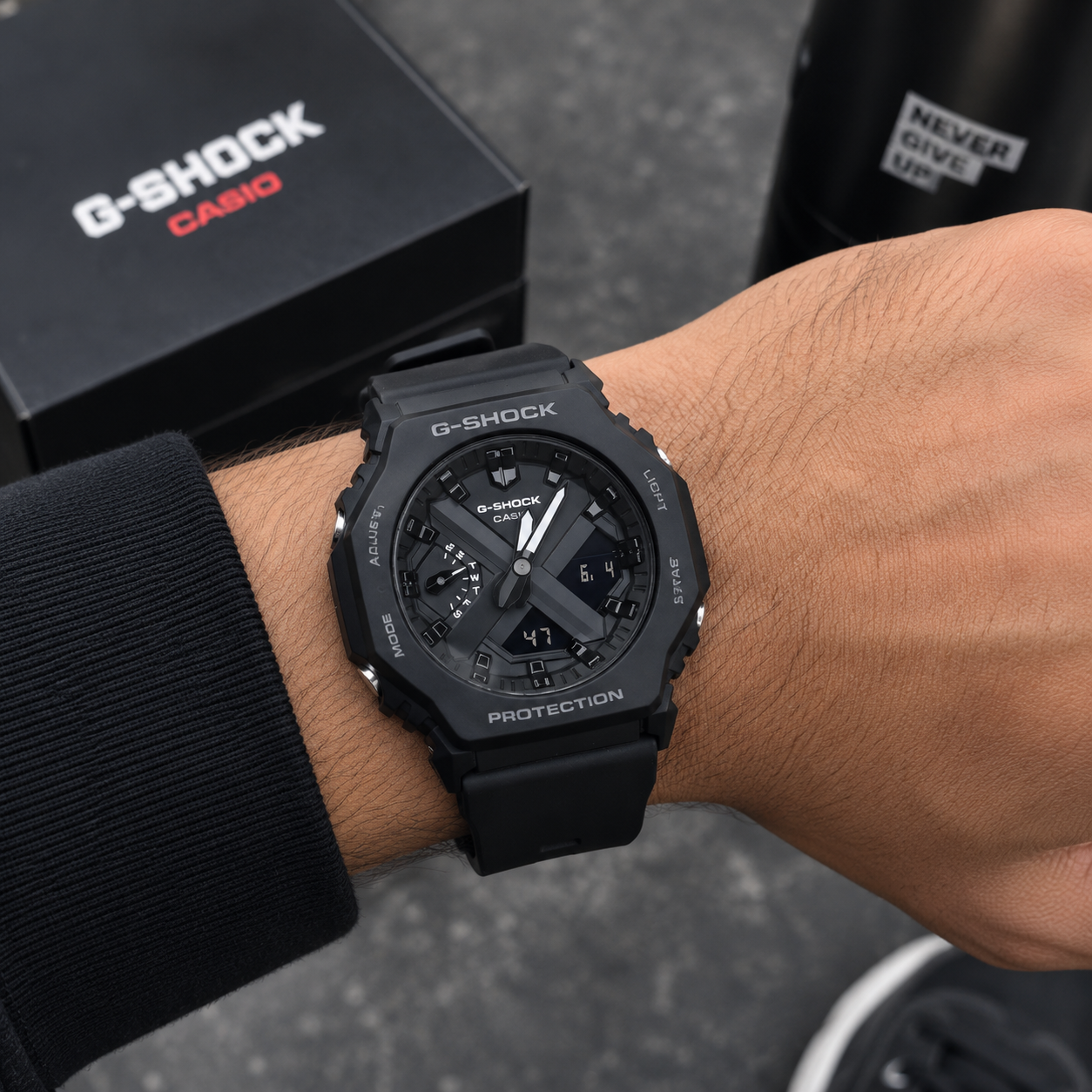 Ca_sio G-Sh_ock Black Analog Digital Sports Watch