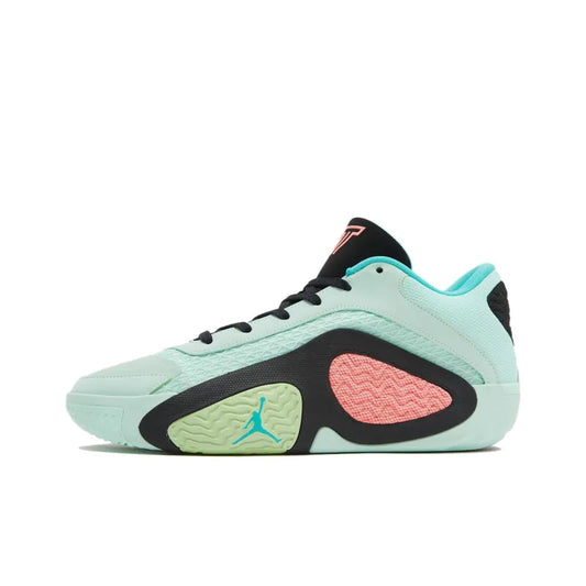 Jor_dan Tatum 2 Mint Foam Low-Top Basketball Shoes Men's Beige Black International Version