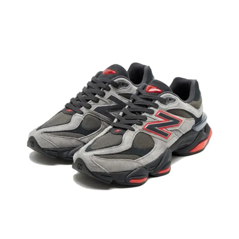 New Bala_nce NB 9060 Low-Top Casual Running Shoes for Men (Gray/Black)