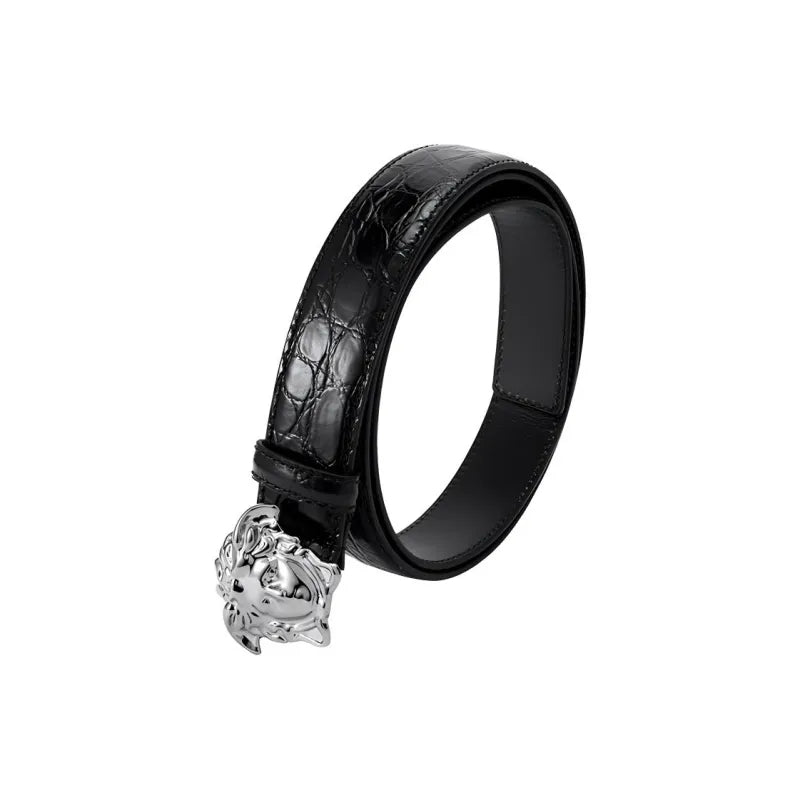 Versace Medusa Leather Belt Men