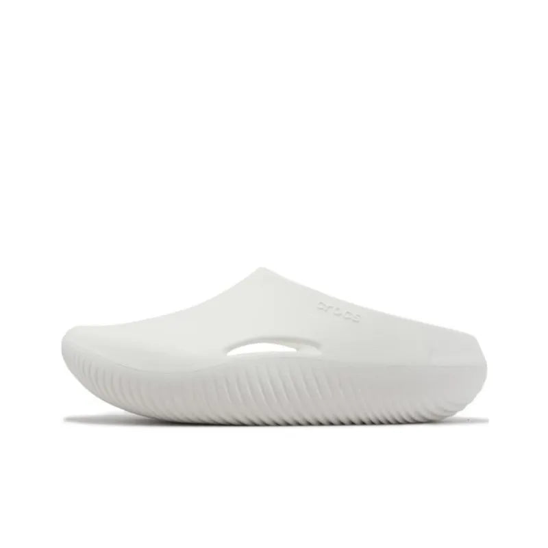 Cros Mellow Recovery Clogs Closed-Toe Slippers Unisex White